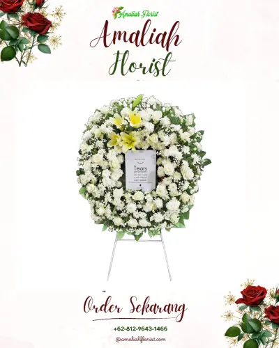 Krans Bunga Duka Cita di Sempaja Selatan